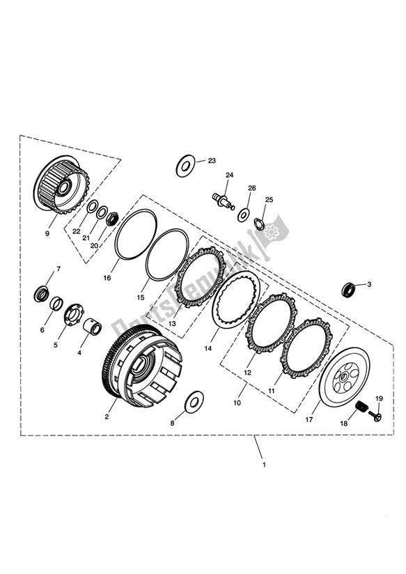 Todas las partes para Embrague de Triumph Rocket III Touring 2300 2008 - 2013