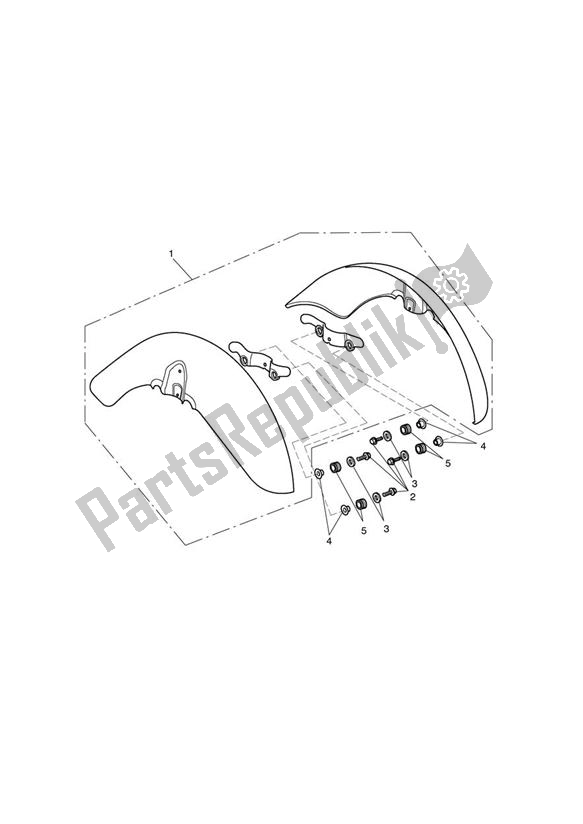 Todas las partes para Guardabarros Delantero de Triumph Rocket III Touring 2300 2008 - 2013