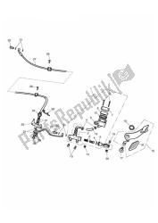 tylny cylinder hamulcowy, zbiornik i pedał