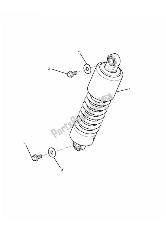 Todas las partes para Unidad De Suspensión Trasera de Triumph Rocket III Touring 2300 2008 - 2013