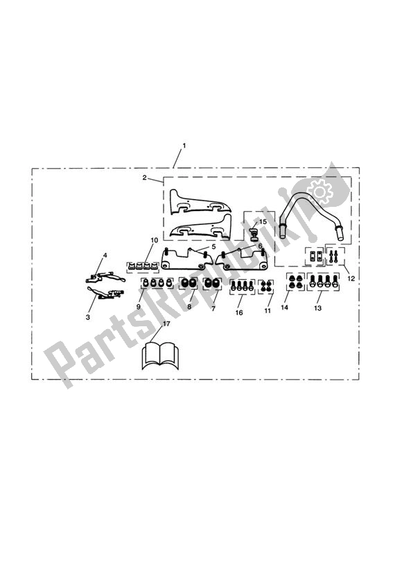 All parts for the Sissy Bar, Q/r, Passenger, Kit of the Triumph Rocket III Touring 2300 2008 - 2013