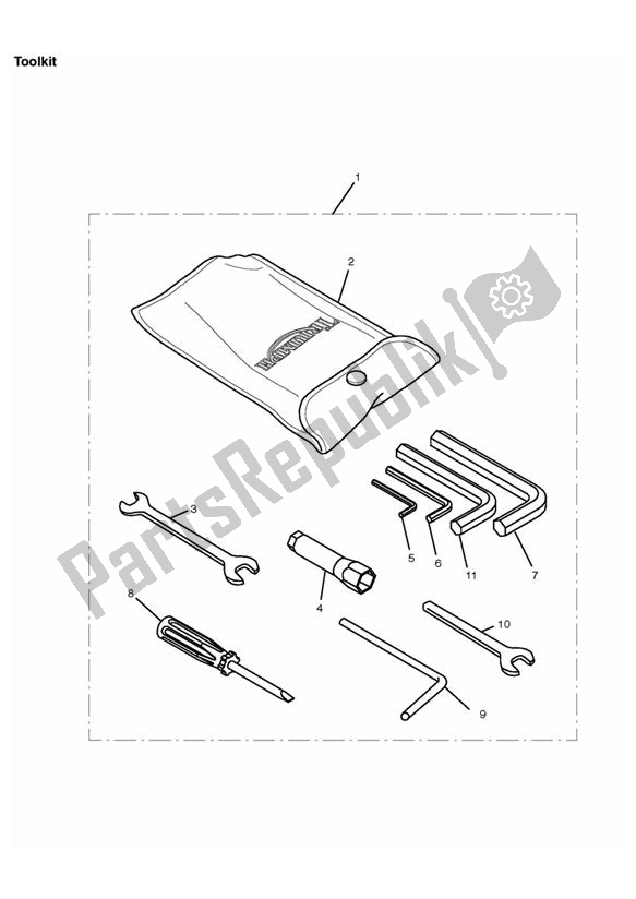 Todas las partes para Kit De Herramientas de Triumph Rocket III Touring 2300 2008 - 2013