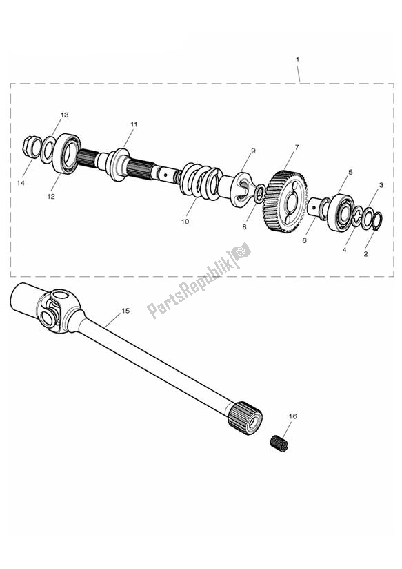 Todas las partes para Transmission Damper & Drive Shaft de Triumph Rocket III Touring 2300 2008 - 2013