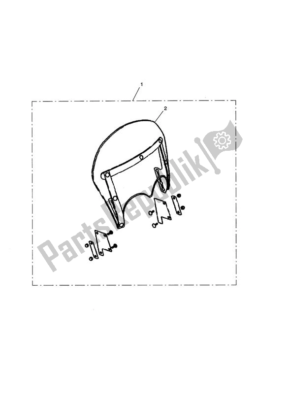 Todas las partes para Windshield, Roadster, Kit, Polished de Triumph Rocket III Touring 2300 2008 - 2013