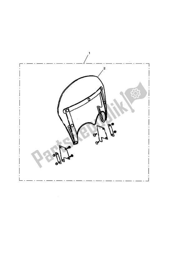 Todas las partes para Windshield, Roadster, Kit de Triumph Rocket III Touring 2300 2008 - 2013