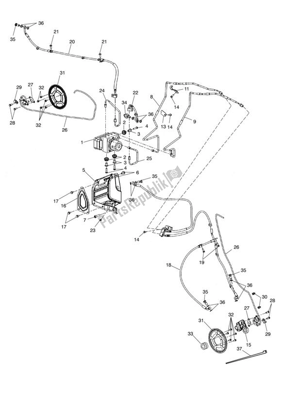 Toutes les pièces pour le Abs Components - Abs Version Only du Triumph Rocket III Touring 2300 2008 - 2013