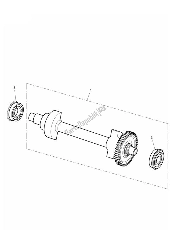 Tutte le parti per il Equilibratore del Triumph Rocket III Touring 2300 2008 - 2013