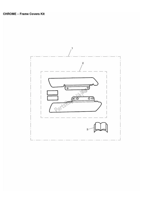 Todas as partes de Kit De Tampas De Moldura do Triumph Rocket III Touring 2300 2008 - 2013