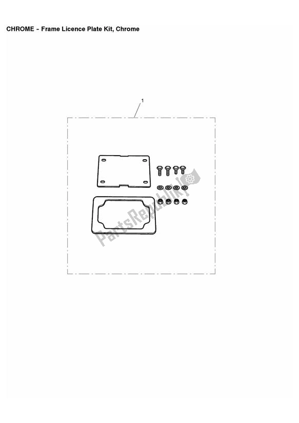 Toutes les pièces pour le Frame Licence Plate Kit du Triumph Rocket III Touring 2300 2008 - 2013