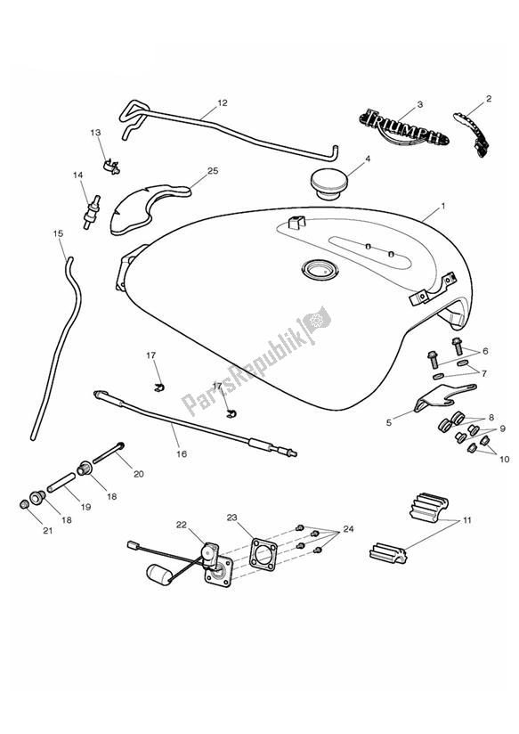 Toutes les pièces pour le Fuel Tank & Fittings du Triumph Rocket III Touring 2300 2008 - 2013