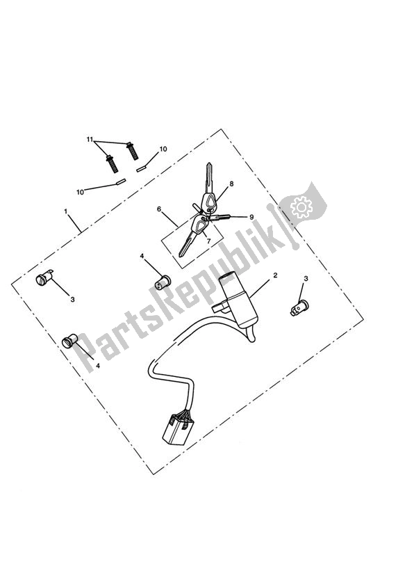 Toutes les pièces pour le Ignition Switch & Lock Set > 574820 du Triumph Rocket III Touring 2300 2008 - 2013