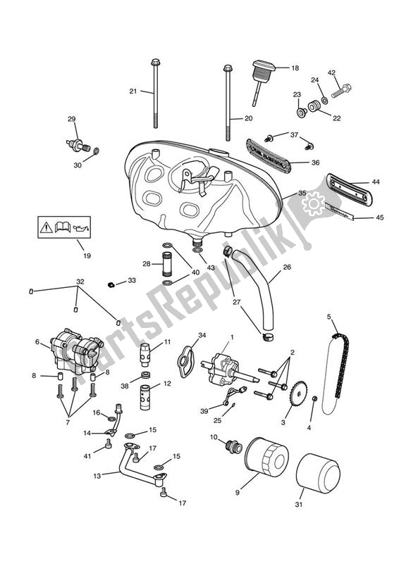 Wszystkie części do System Smarowania Triumph Rocket III Touring 2300 2008 - 2013