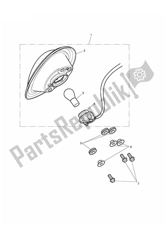 Toutes les pièces pour le Feu Arrière du Triumph Rocket III Touring 2300 2008 - 2013