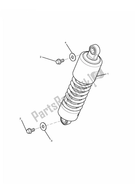 Todas las partes para Unidad De Suspensión Trasera de Triumph Rocket III Touring 2300 2008 - 2013