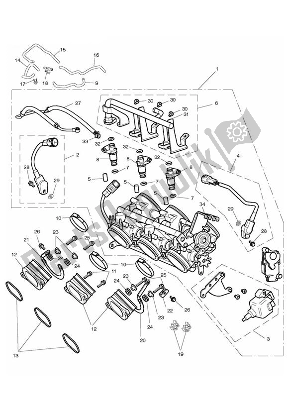 Toutes les pièces pour le Manettes, Injecteurs Et Rampe D'injection du Triumph Rocket III Touring 2300 2008 - 2013