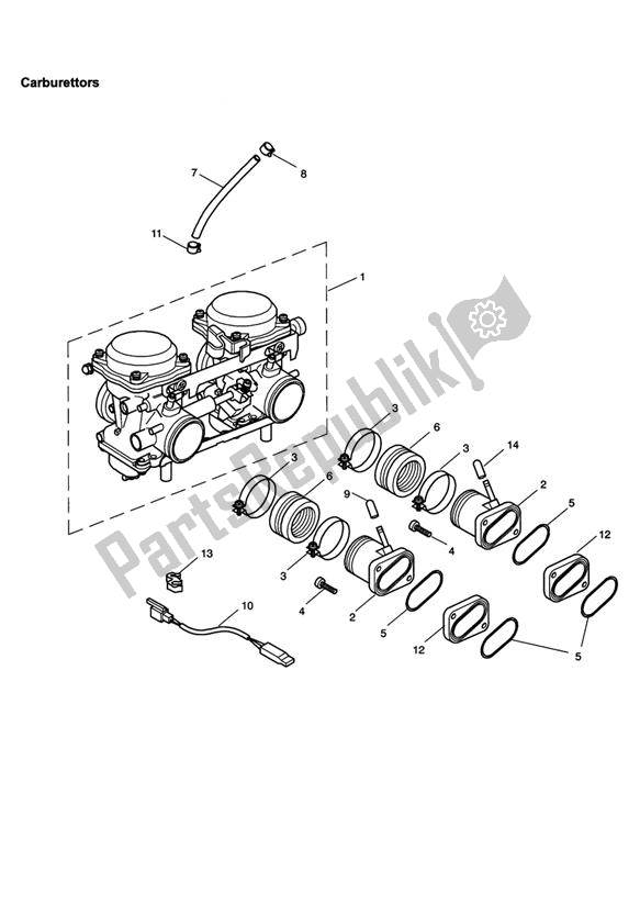 All parts for the Carburettors of the Triumph Scrambler Carburettor 865 2006