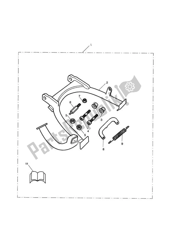 Todas las partes para Centrestand Kit de Triumph Scrambler Carburettor 865 2006