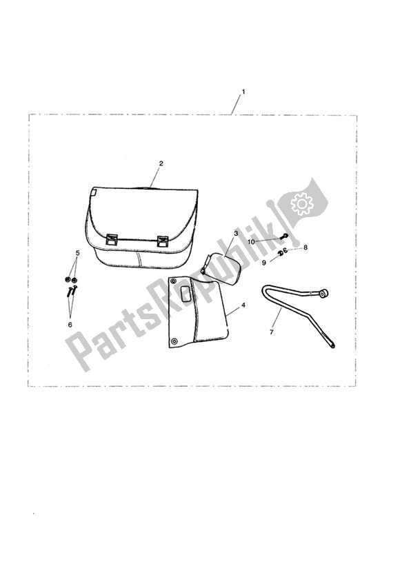 All parts for the City Bag Kit, Rh of the Triumph Scrambler Carburettor 865 2006