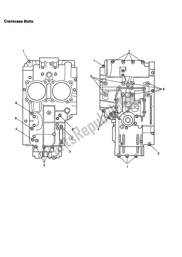 Todas las partes para Pernos Del Cárter de Triumph Scrambler Carburettor 865 2006