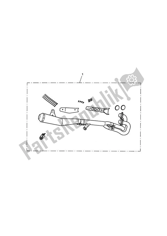 Todas las partes para Exhaust System Assy, Arrow 2:1 de Triumph Scrambler Carburettor 865 2006