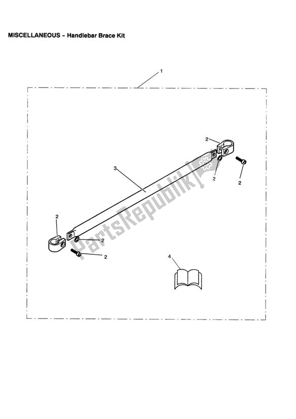 All parts for the Handlebar Brace Kit of the Triumph Scrambler Carburettor 865 2006