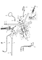 Handlebars, Top Yoke, Cables & Mirrors