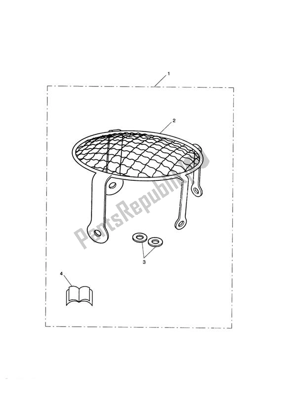 Tutte le parti per il Headlamp Grille Kit del Triumph Scrambler Carburettor 865 2006