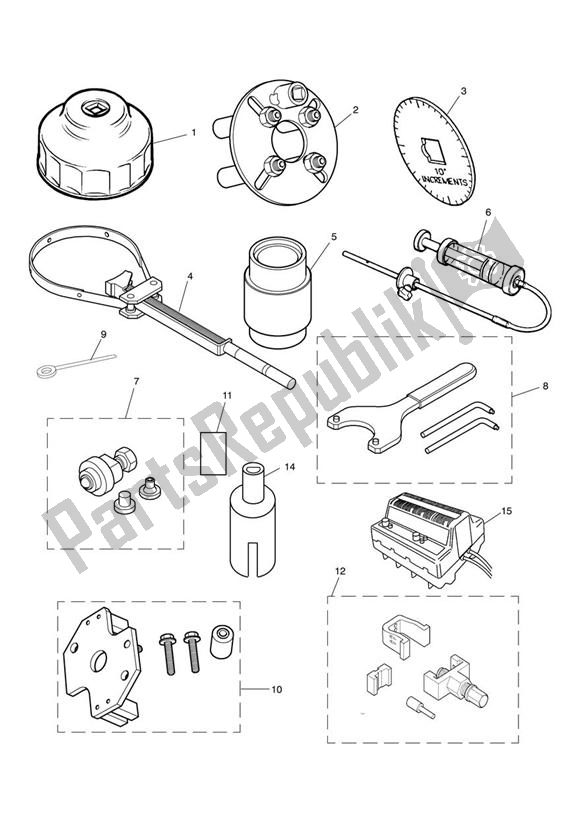 Todas las partes para Herramientas De Servicio de Triumph Scrambler Carburettor 865 2006