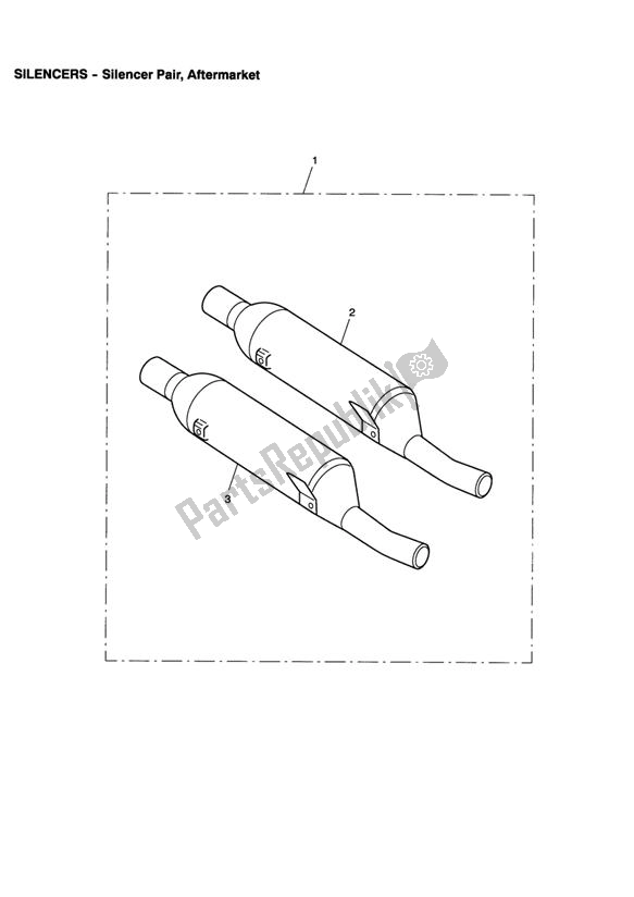 All parts for the Silencer Pair, Aftermarket of the Triumph Scrambler Carburettor 865 2006
