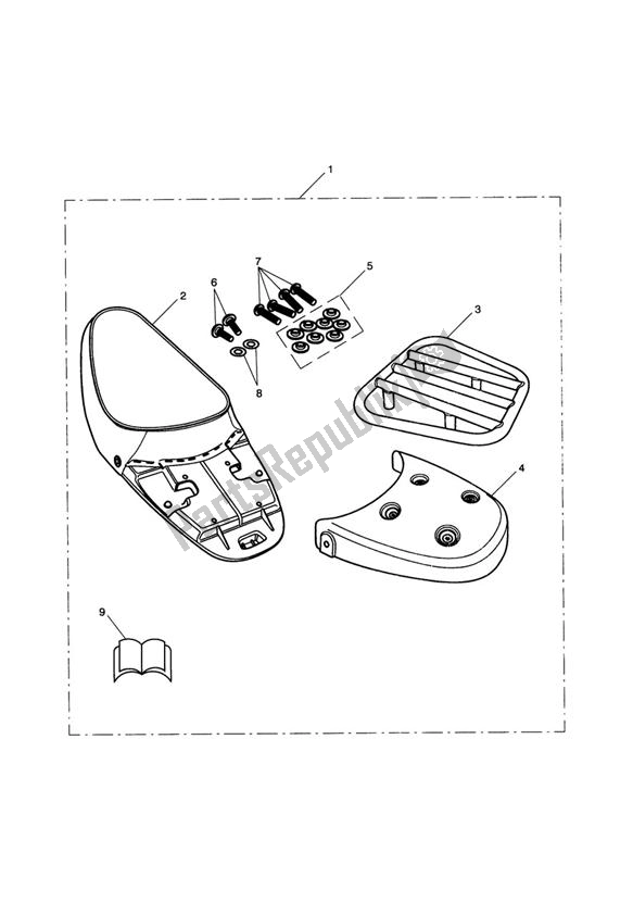 Todas las partes para Single Seat & Rack Kit de Triumph Scrambler Carburettor 865 2006