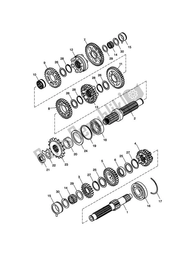 Tutte le parti per il Trasmissione del Triumph Scrambler Carburettor 865 2006