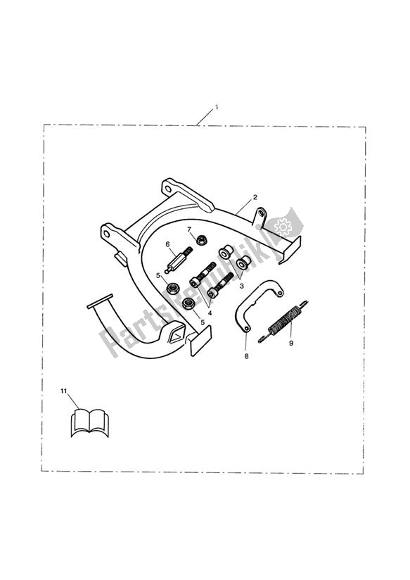 Todas las partes para Centrestand Kit de Triumph Scrambler Carburettor 865 2006