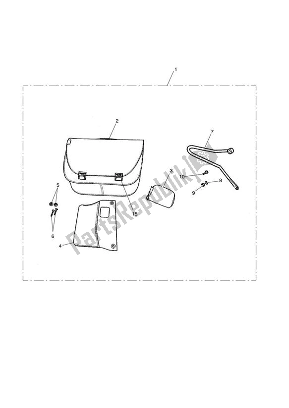 All parts for the City Bag Kit, Lh of the Triumph Scrambler Carburettor 865 2006