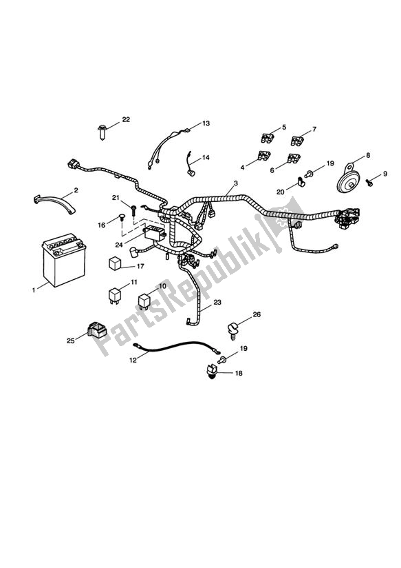 Toutes les pièces pour le équipement électrique du Triumph Scrambler Carburettor 865 2006