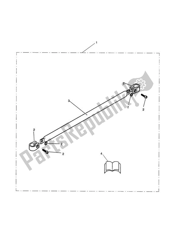 Todas las partes para Handlebar Brace Kit de Triumph Scrambler Carburettor 865 2006