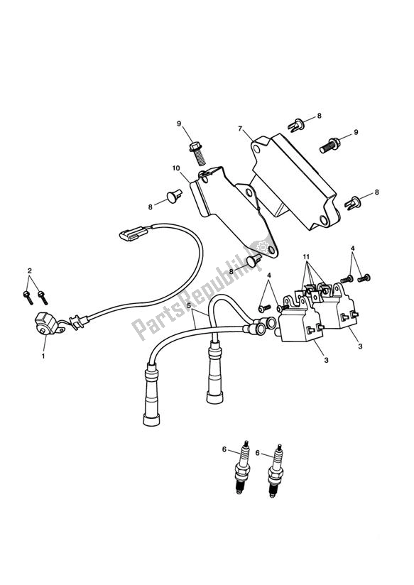 Todas las partes para Sistema De Encendido de Triumph Scrambler Carburettor 865 2006