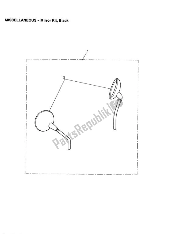 Todas las partes para Mirror Kit, Black de Triumph Scrambler Carburettor 865 2006