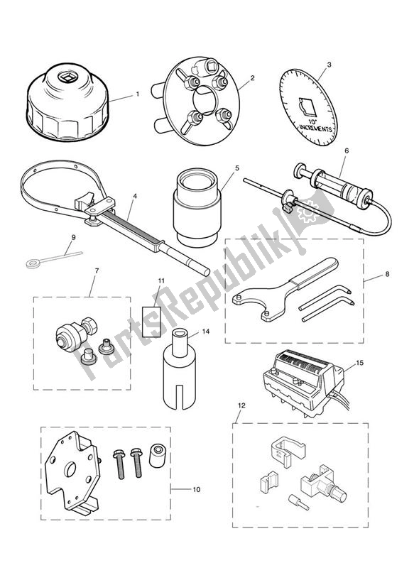 Todas las partes para Herramientas De Servicio de Triumph Scrambler Carburettor 865 2006