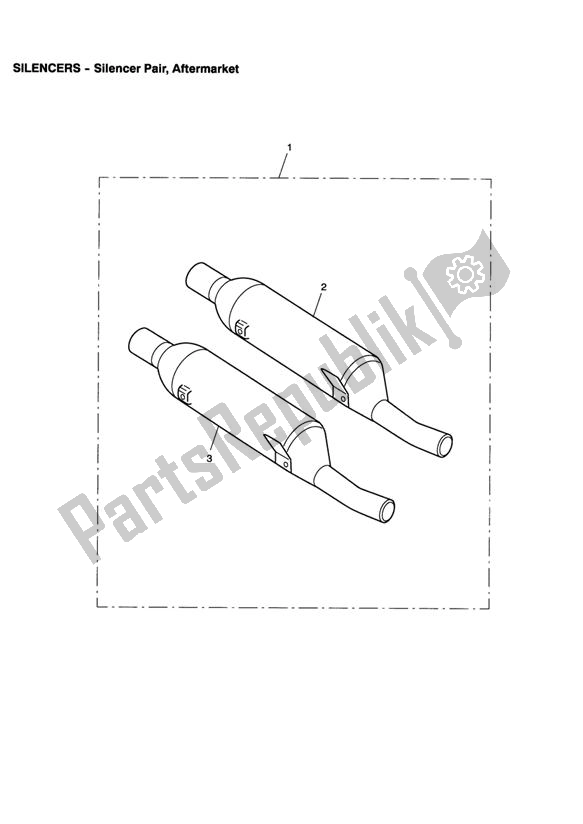 All parts for the Silencer Pair, Aftermarket of the Triumph Scrambler Carburettor 865 2006