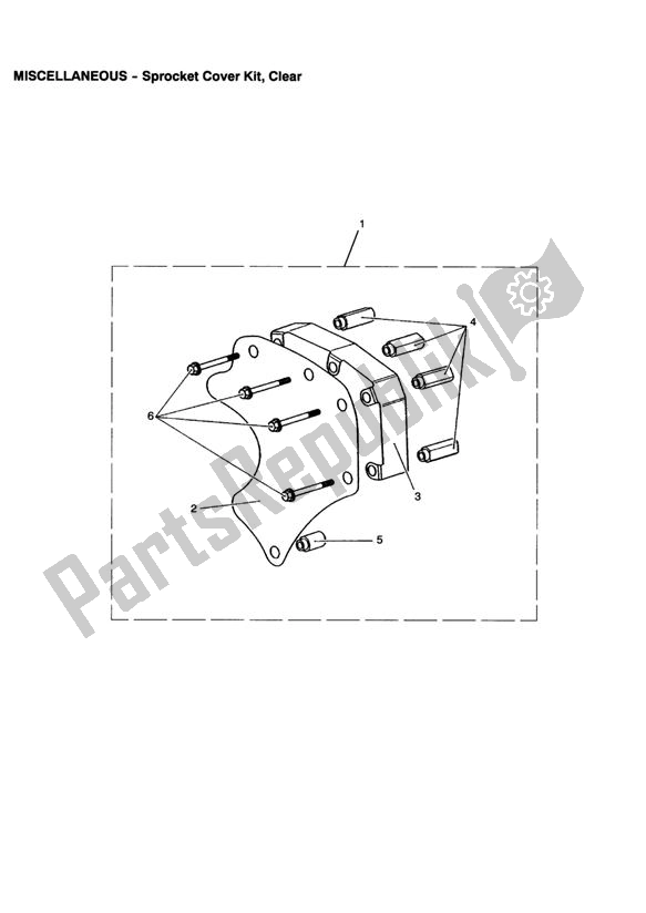 Todas las partes para Sprocket Cover Kit, Clear de Triumph Scrambler Carburettor 865 2006