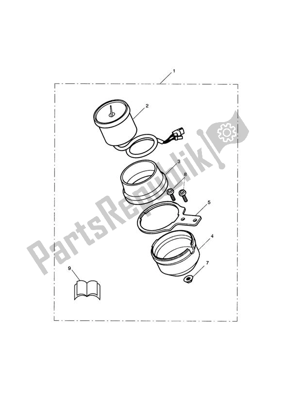 All parts for the Tacho Kit of the Triumph Scrambler Carburettor 865 2006