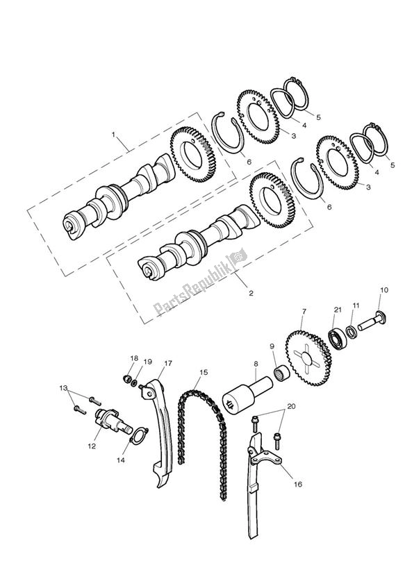 All parts for the Camshaft & Camshaft Drive of the Triumph Scrambler EFI 865 2007 - 2014