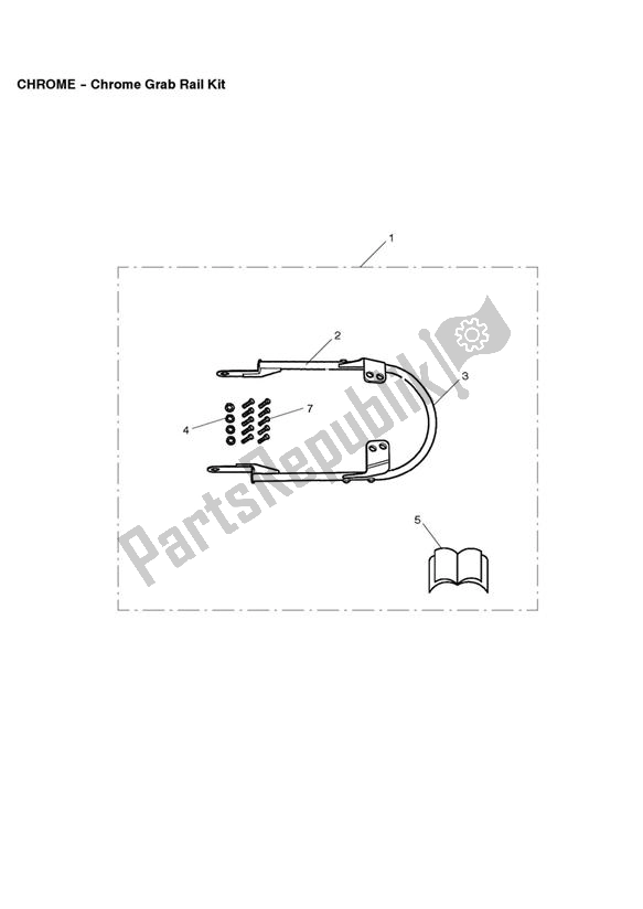 Todas las partes para Chrome Grab Rail Kit de Triumph Scrambler EFI 865 2007 - 2014