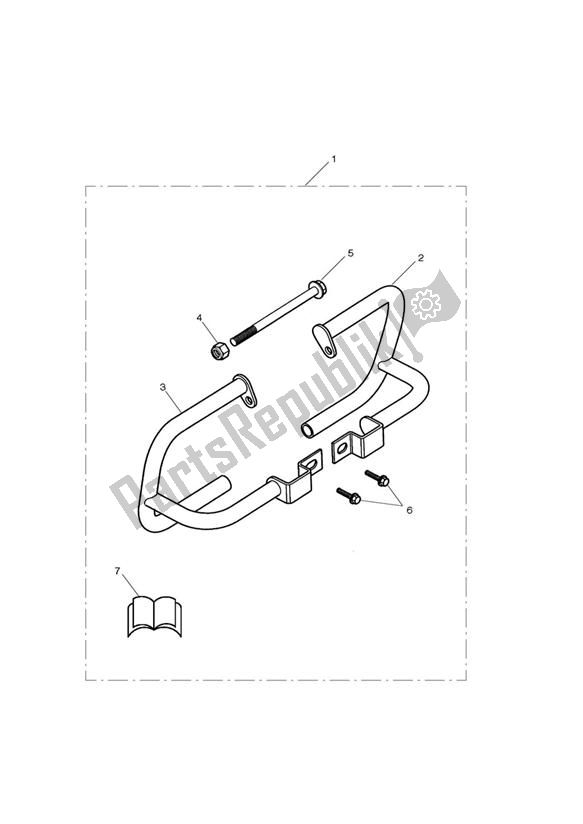 All parts for the Dresser Bar Kit, Chrome of the Triumph Scrambler EFI 865 2007 - 2014