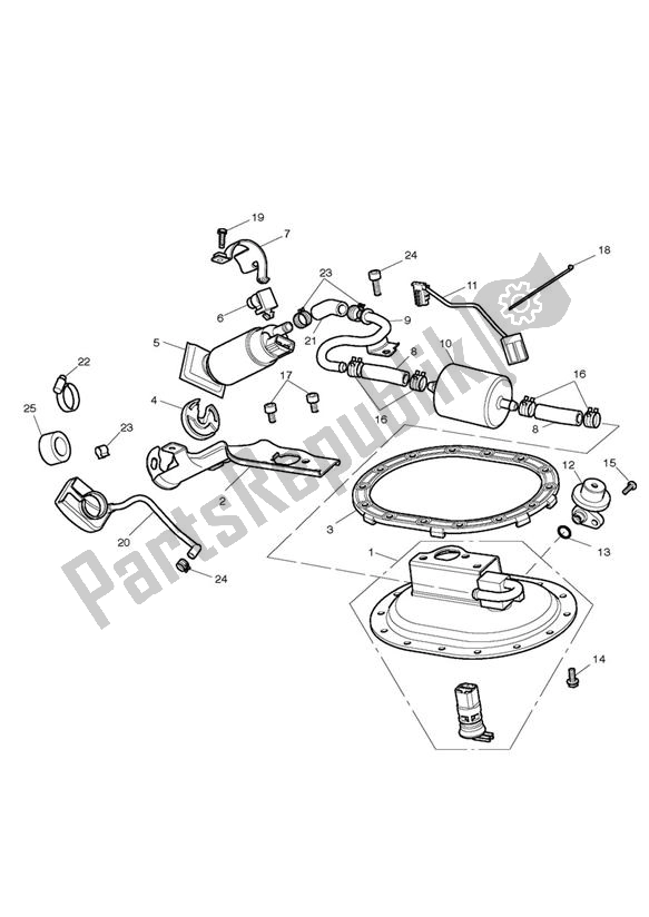 Todas las partes para Fuel Pump & Fittings de Triumph Scrambler EFI 865 2007 - 2014