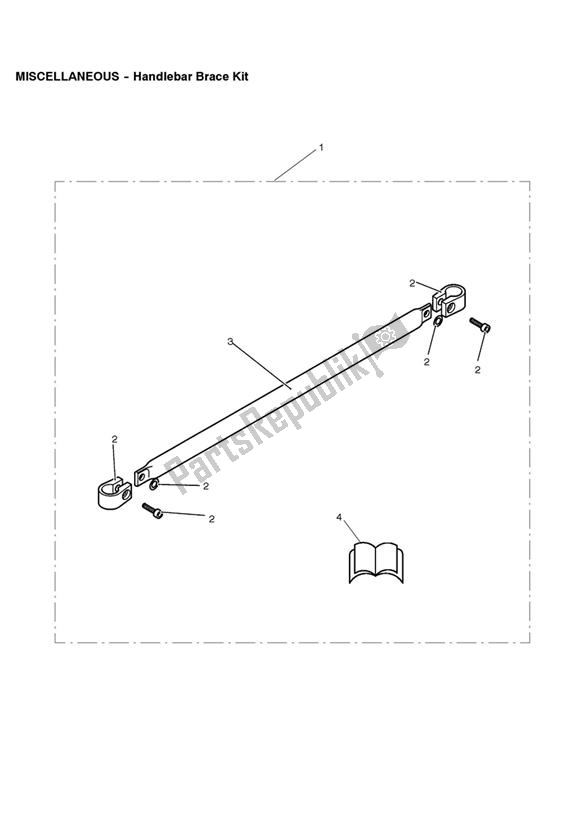 Todas las partes para Handlebar Brace Kit de Triumph Scrambler EFI 865 2007 - 2014