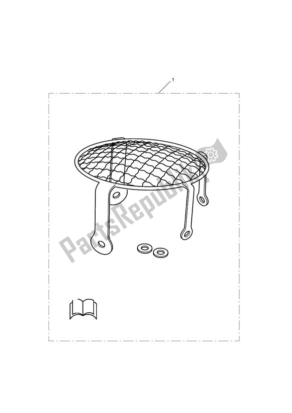 All parts for the Headlamp Grille Kit of the Triumph Scrambler EFI 865 2007 - 2014