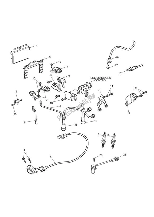 Todas las partes para Sistema De Encendido de Triumph Scrambler EFI 865 2007 - 2014