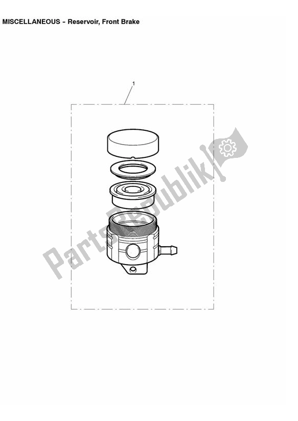 All parts for the Reservoir, Front Brake of the Triumph Scrambler EFI 865 2007 - 2014