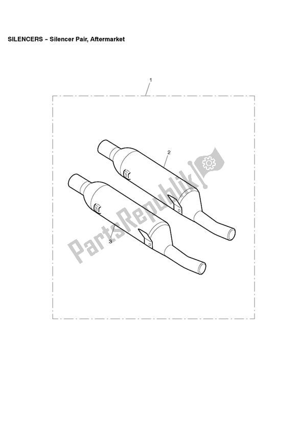 All parts for the Silencer Pair, Aftermarket of the Triumph Scrambler EFI 865 2007 - 2014